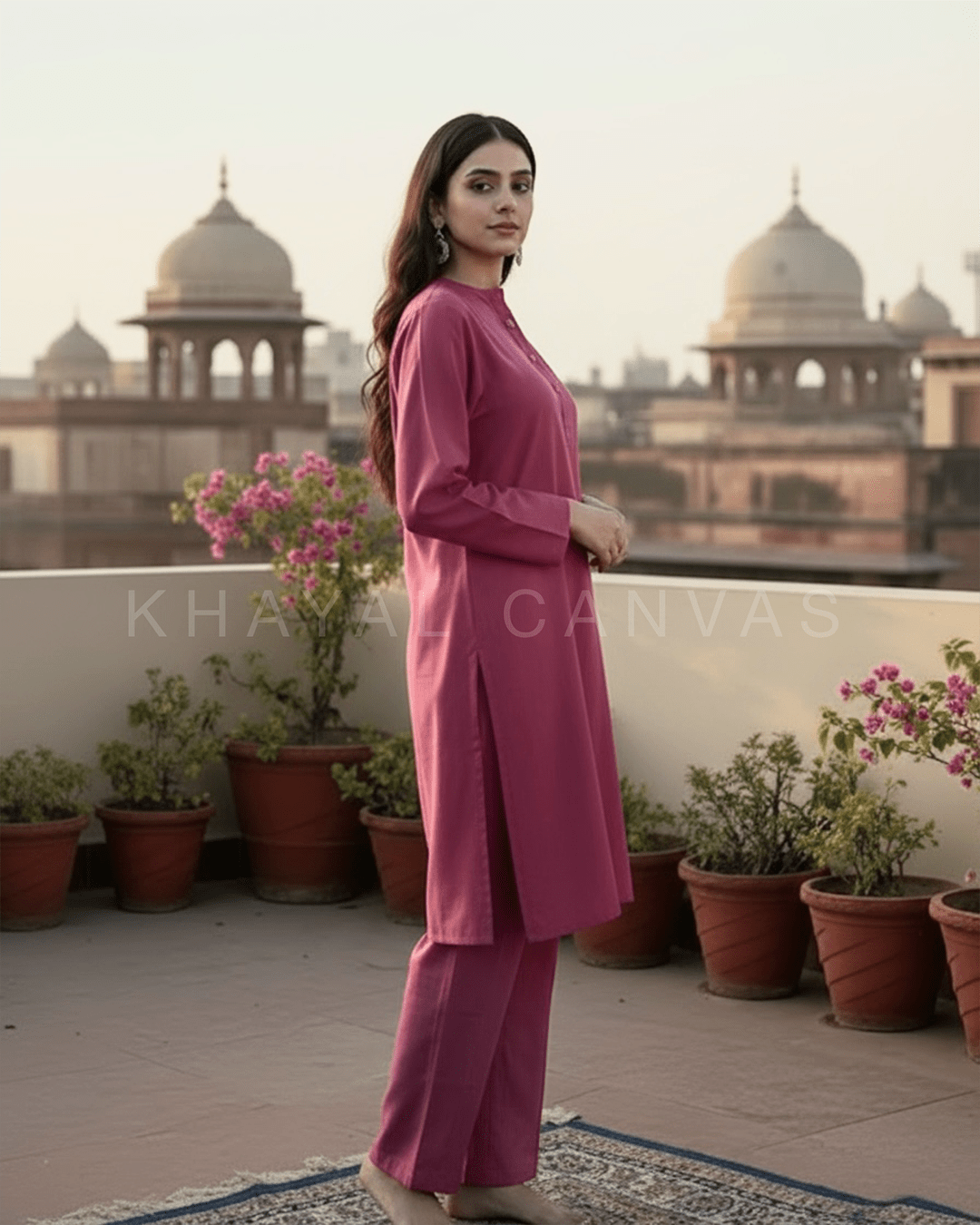 Saadgi Kurta Set - Pink