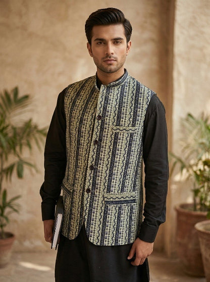 Karobaar-e-Gulshan (کاروبارِ گلشن) | Unisex Waistcoat