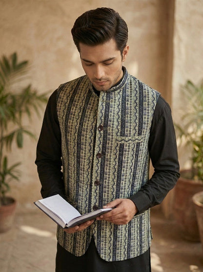 Karobaar-e-Gulshan (کاروبارِ گلشن) | Unisex Waistcoat