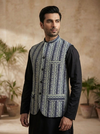 Karobaar-e-Gulshan (کاروبارِ گلشن) | Unisex Waistcoat