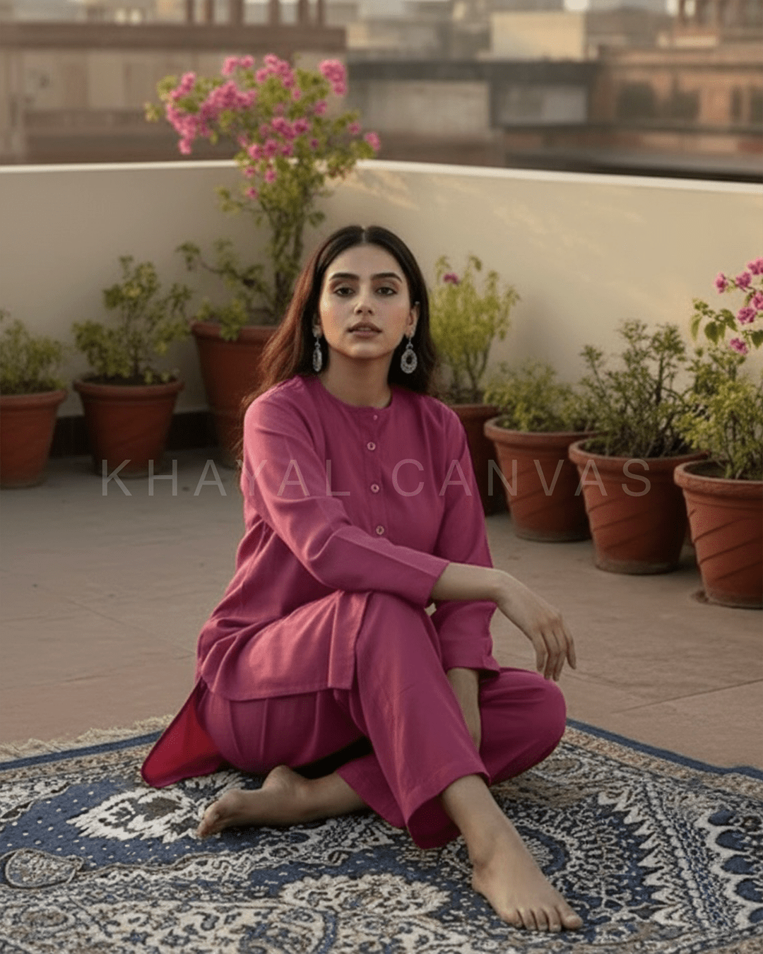 Saadgi Kurta Set - Pink