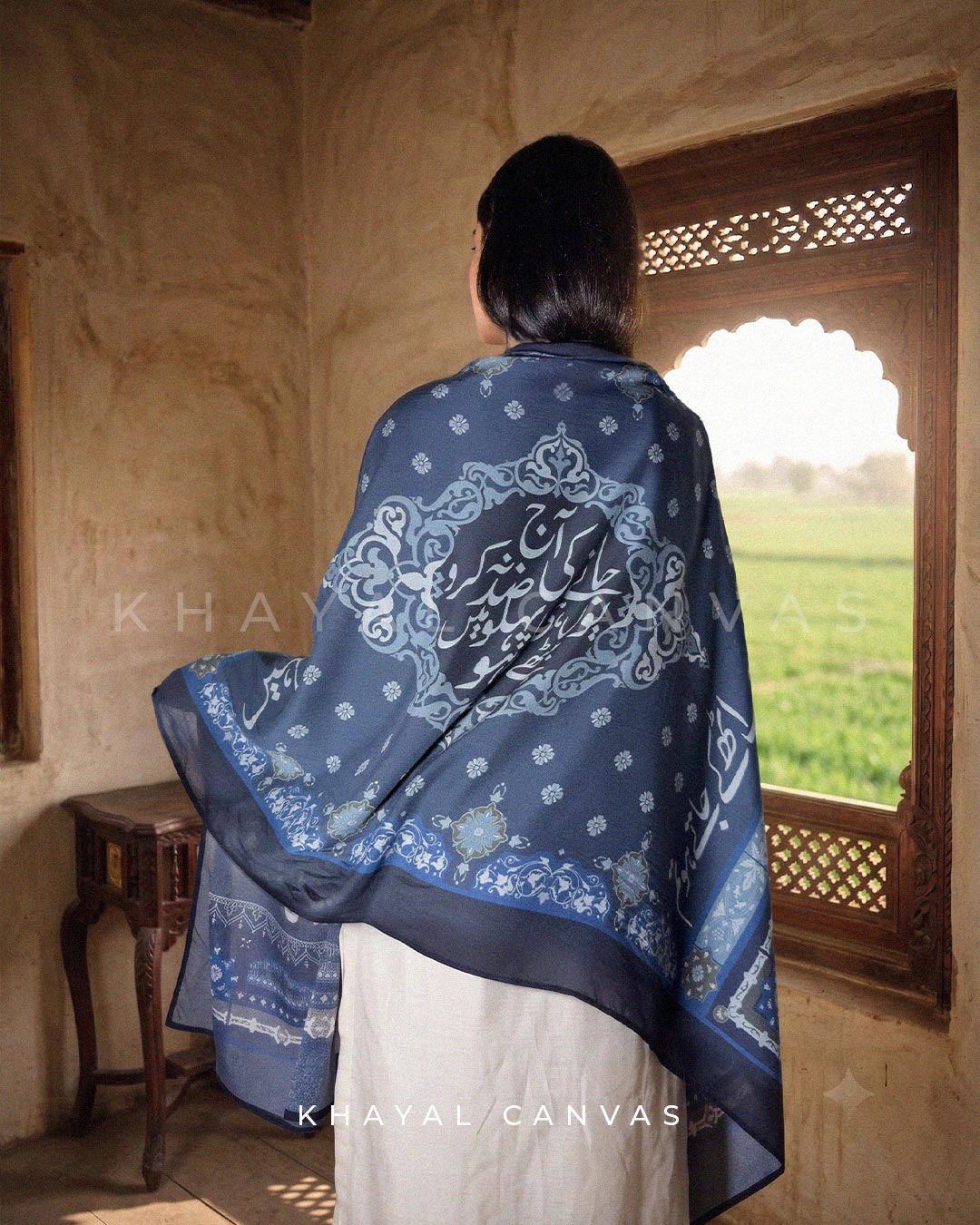 Intezaar Urdu Stole (انتظار اسٹول) – Where Time Pauses