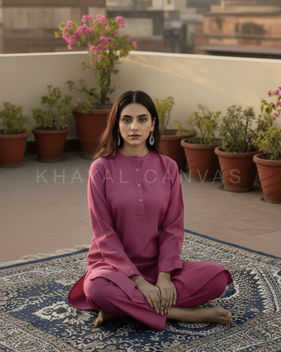 Saadgi Kurta Set - Pink