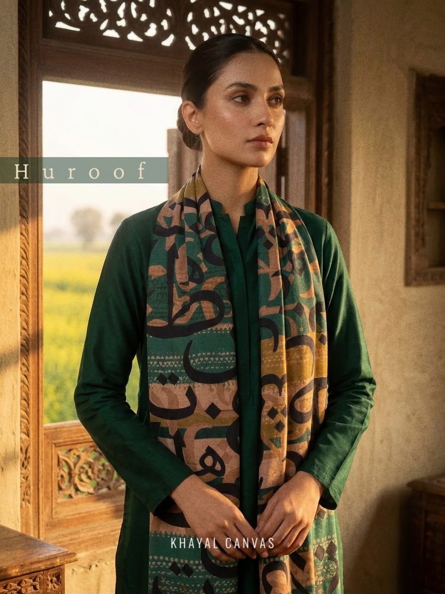 Harf Urdu Stole (حرف اسٹول) – Letters You Can Wear