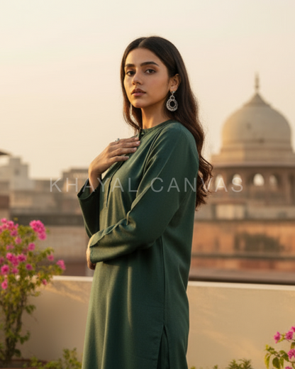 Saadgi Kurta Set - Pink