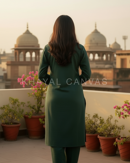 Saadgi Kurta Set - Pink