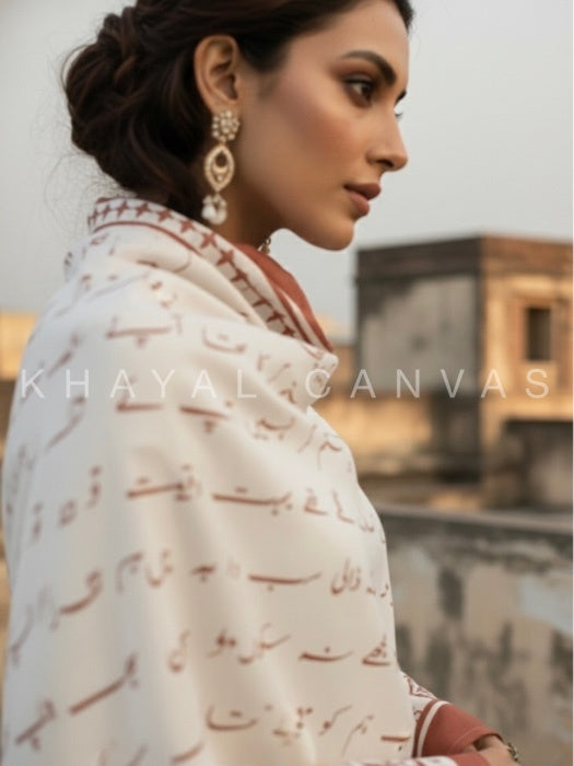 Saadgi (سادگی) stole – The Unspoken Grace