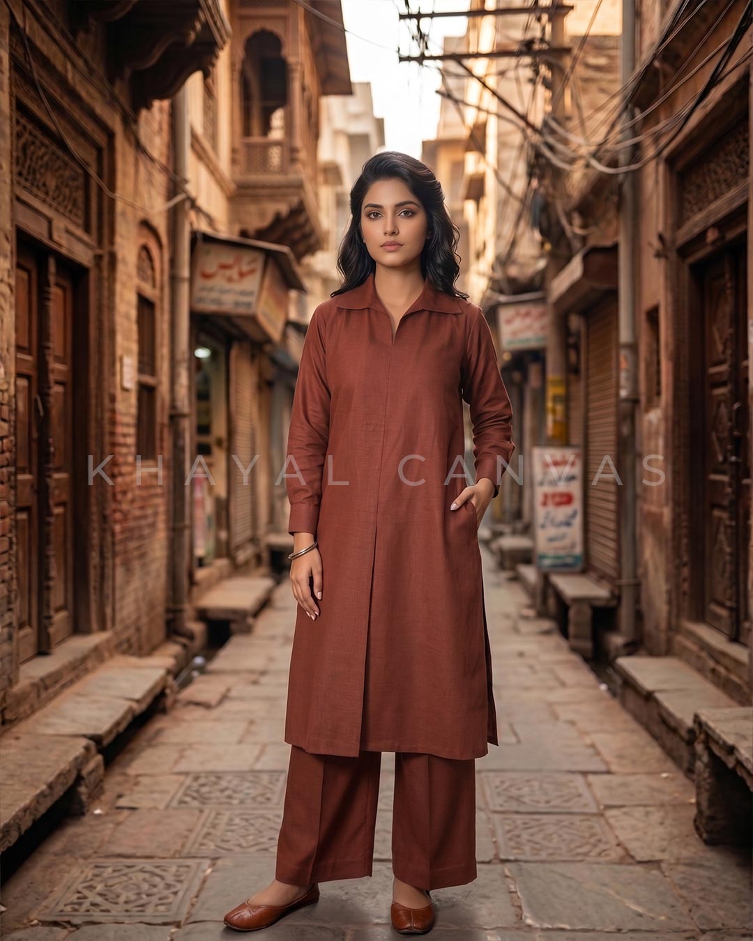 Kurta Brown