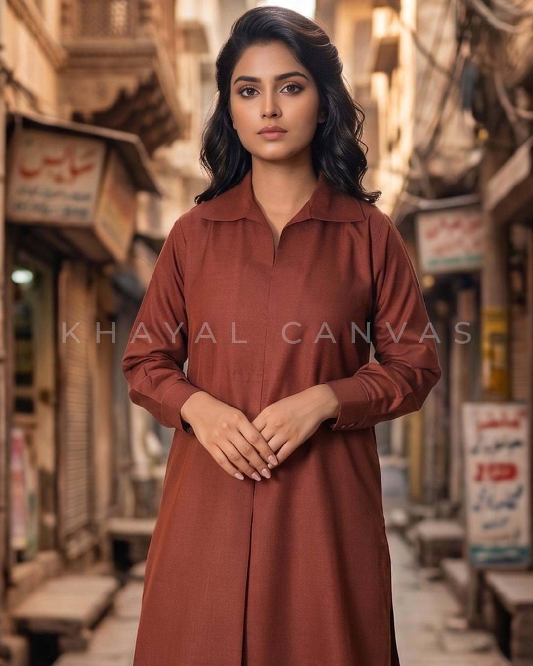 Kurta Brown