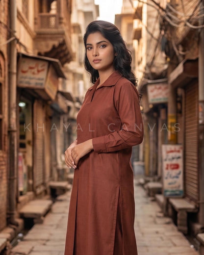 Kurta Brown