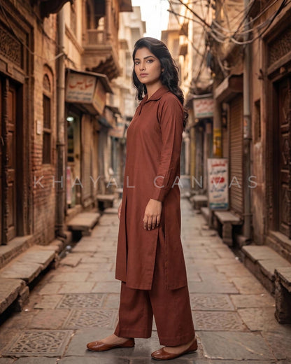 Kurta Brown