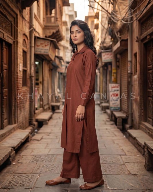 Kurta Brown