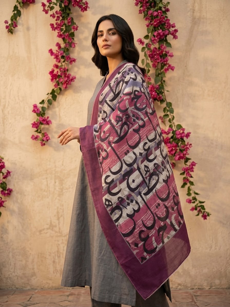 Harf Urdu Stole (حرف اسٹول) – Letters You Can Wear