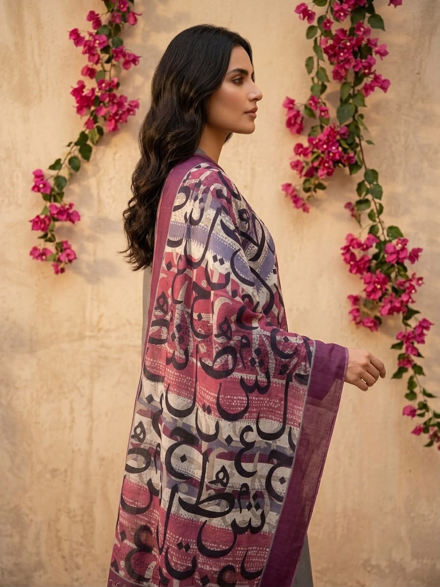 Harf Urdu Stole (حرف اسٹول) – Letters You Can Wear