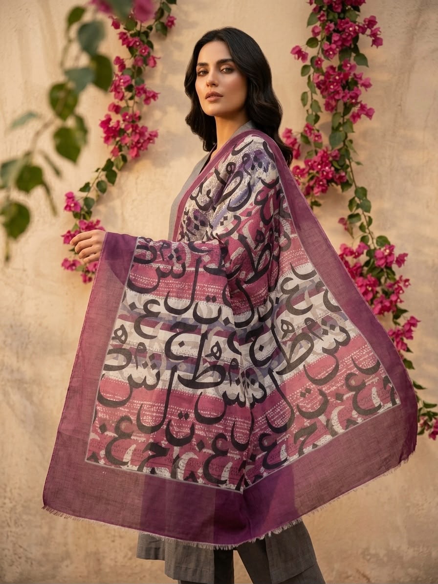 Harf Urdu Stole (حرف اسٹول) – Letters You Can Wear